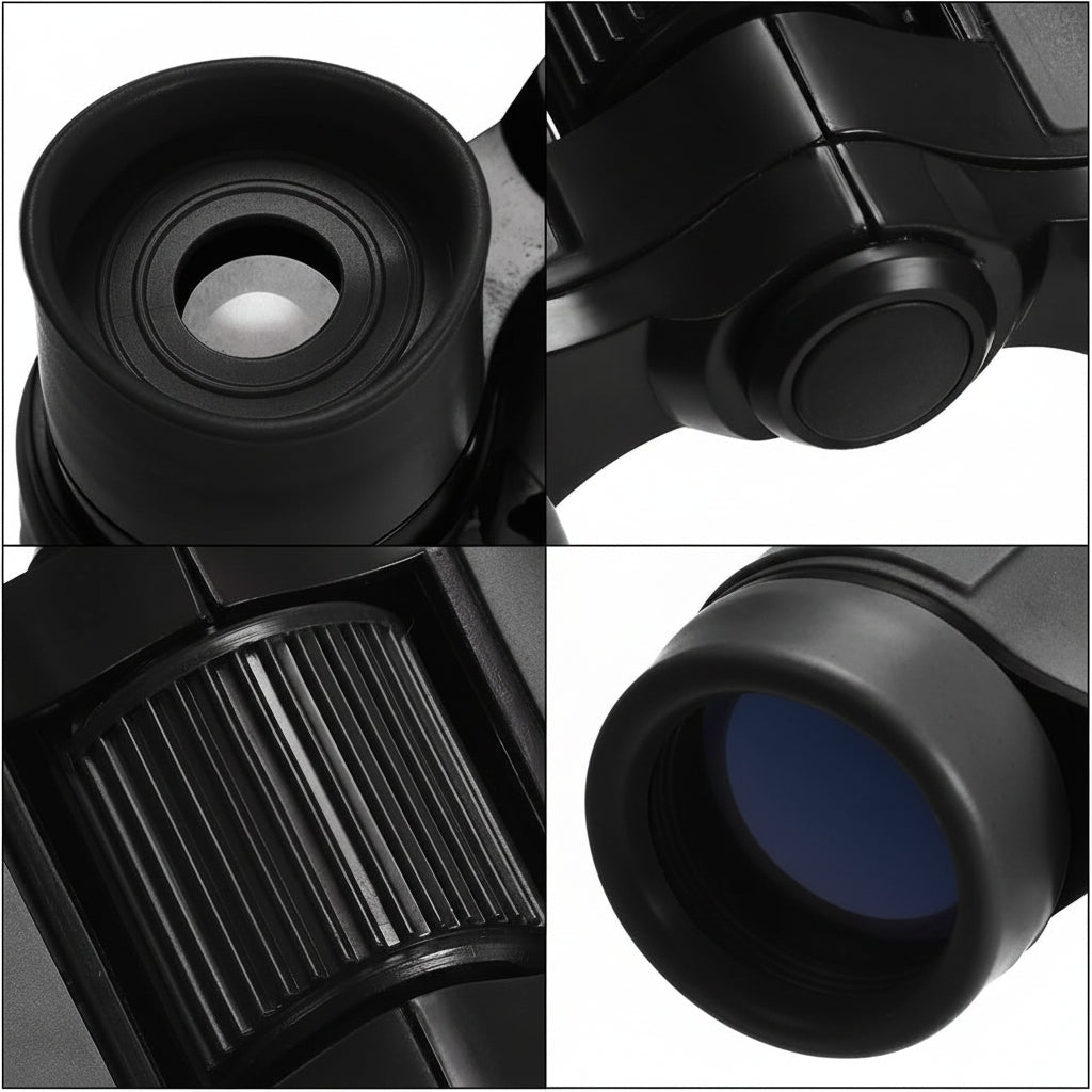 Compact binoculars 4x30 with center focus, featuring a lightweight, rubber-coated design ideal for bird watching and outdoor activities. 2