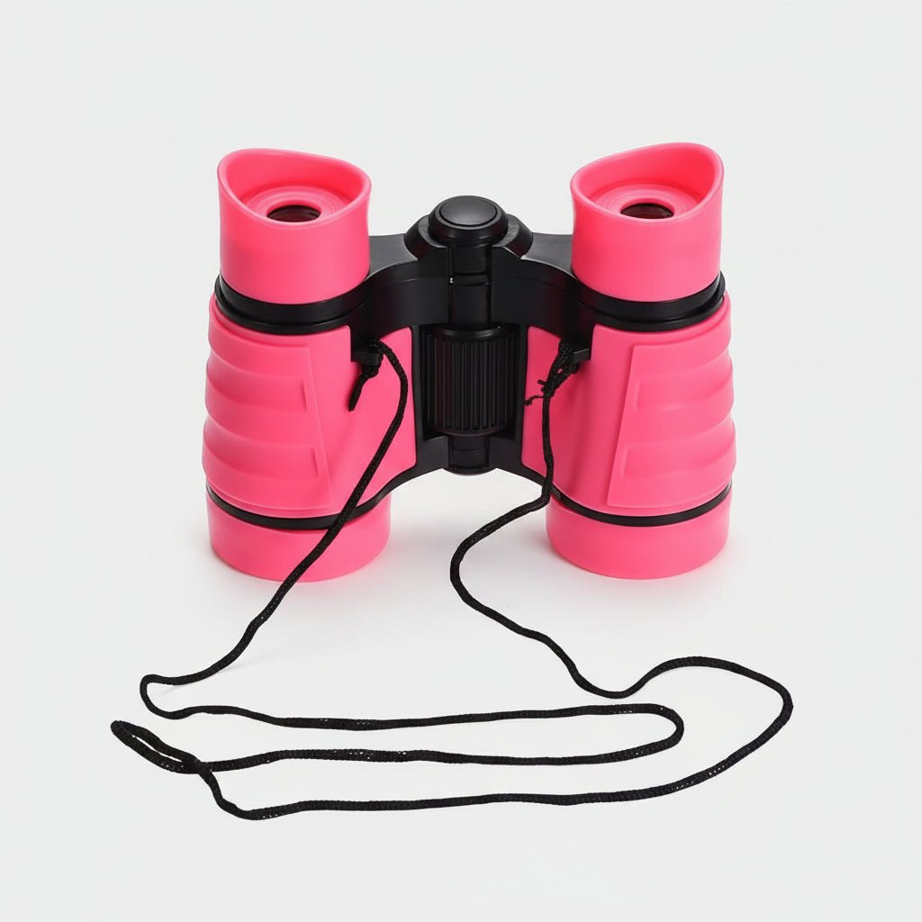 Compact binoculars 4x30 with center focus, featuring a lightweight, rubber-coated design ideal for bird watching and outdoor activities. 9