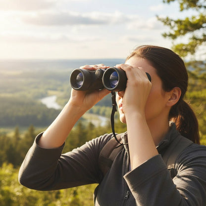 Compact binoculars 4x30 with center focus, featuring a lightweight, rubber-coated design ideal for bird watching and outdoor activities. 0