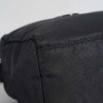 Compact Crossbody Bag with Water-Repellent Nylon and Adjustable Strap – Black Travel Bag for Women 2