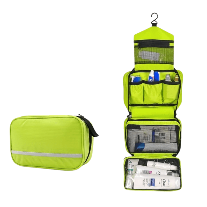 Compact Hanging Toiletry Bag for Travel with Space-Saving Design – Durable Fabric, Multiple Pockets, 25.5 x 15 x 10 cm 8