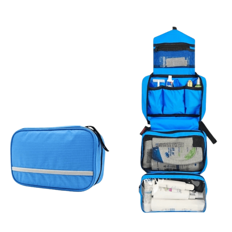 Compact Hanging Toiletry Bag for Travel with Space-Saving Design – Durable Fabric, Multiple Pockets, 25.5 x 15 x 10 cm 10