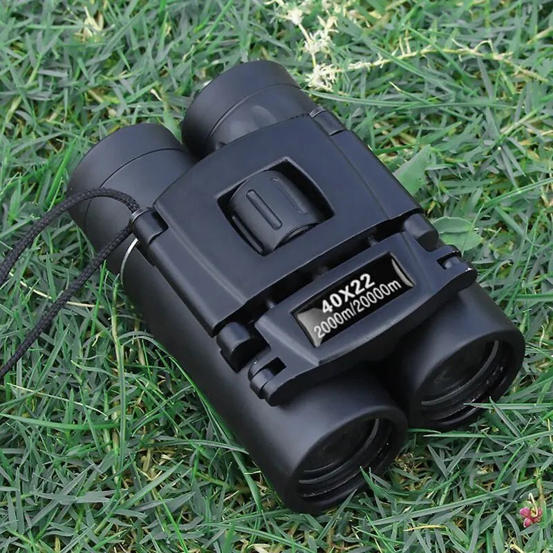 Compact hunting binoculars featuring 40x magnification and a 2000m range, designed for outdoor enthusiasts with HD professional optics for clear and sharp 1