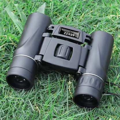 Compact hunting binoculars featuring 40x magnification and a 2000m range, designed for outdoor enthusiasts with HD professional optics for clear and sharp 2