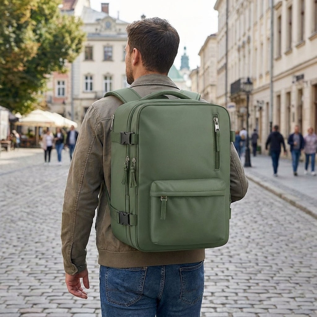 Compact Travel Backpack with Laptop Compartment and Water-Repellent Design – Ergonomic Straps for Comfortable Carrying 1