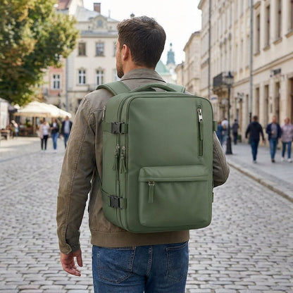 Compact Travel Backpack with Laptop Compartment and Water-Repellent Design – Ergonomic Straps for Comfortable Carrying 1