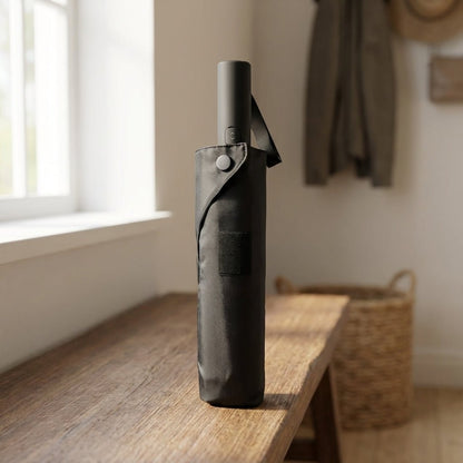 Compact Travel Umbrella with Automatic Open-Close and Windproof Design – Water-Repellent High-Density Cloth 0