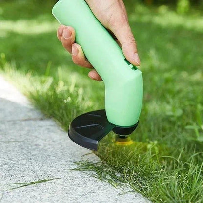 Cordless grass trimmer featuring an adjustable length, powerful motor, and lightweight compact design for precise lawn care. 3