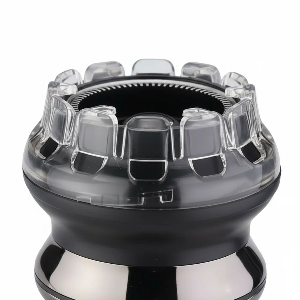 Cordless hair clipper featuring a powerful motor and sharp blades, designed for men, ideal for salon-quality grooming and precision trimming. 4