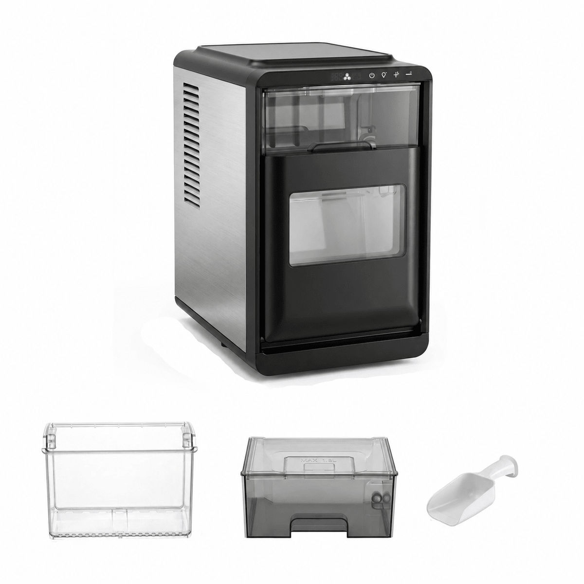 Countertop Ice Maker Machine with Adjustable Thickness
