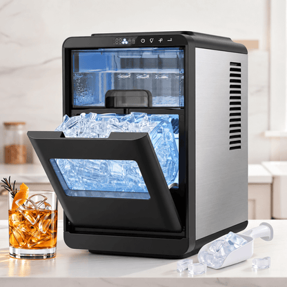 Countertop Ice Maker Machine with Adjustable Thickness