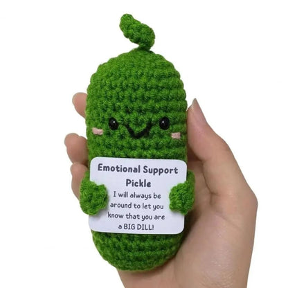 Handmade crocheted character toy, colorful plush design perfect for comforting and playful experiences. 4