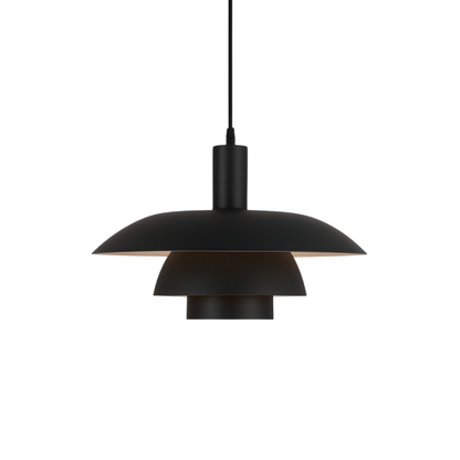 Danish style pendant lamp with integrated dimmable LED, available in 29cm and 39cm diameter, designed for kitchen islands with a sleek 0