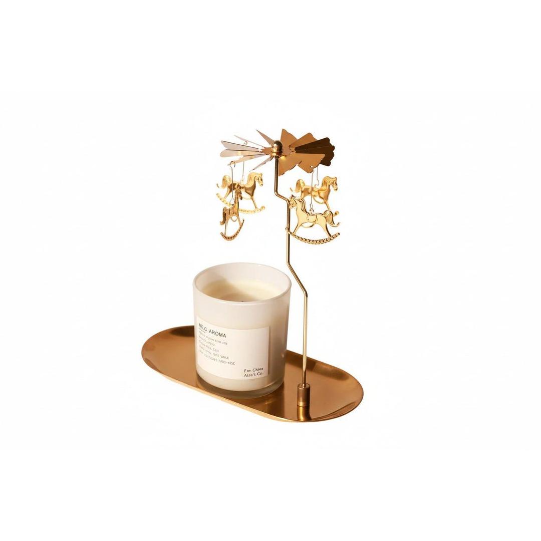 Decorative Candle Holder with Rotating Charms