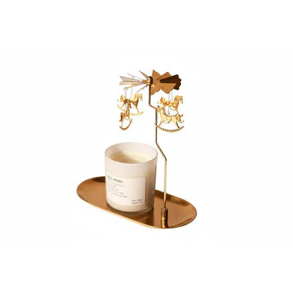 Decorative Candle Holder with Rotating Charms