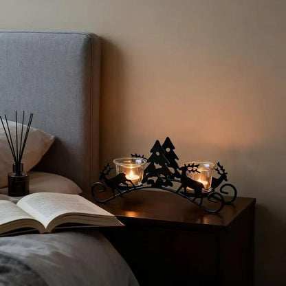 Decorative Sleigh Style Candle Holder