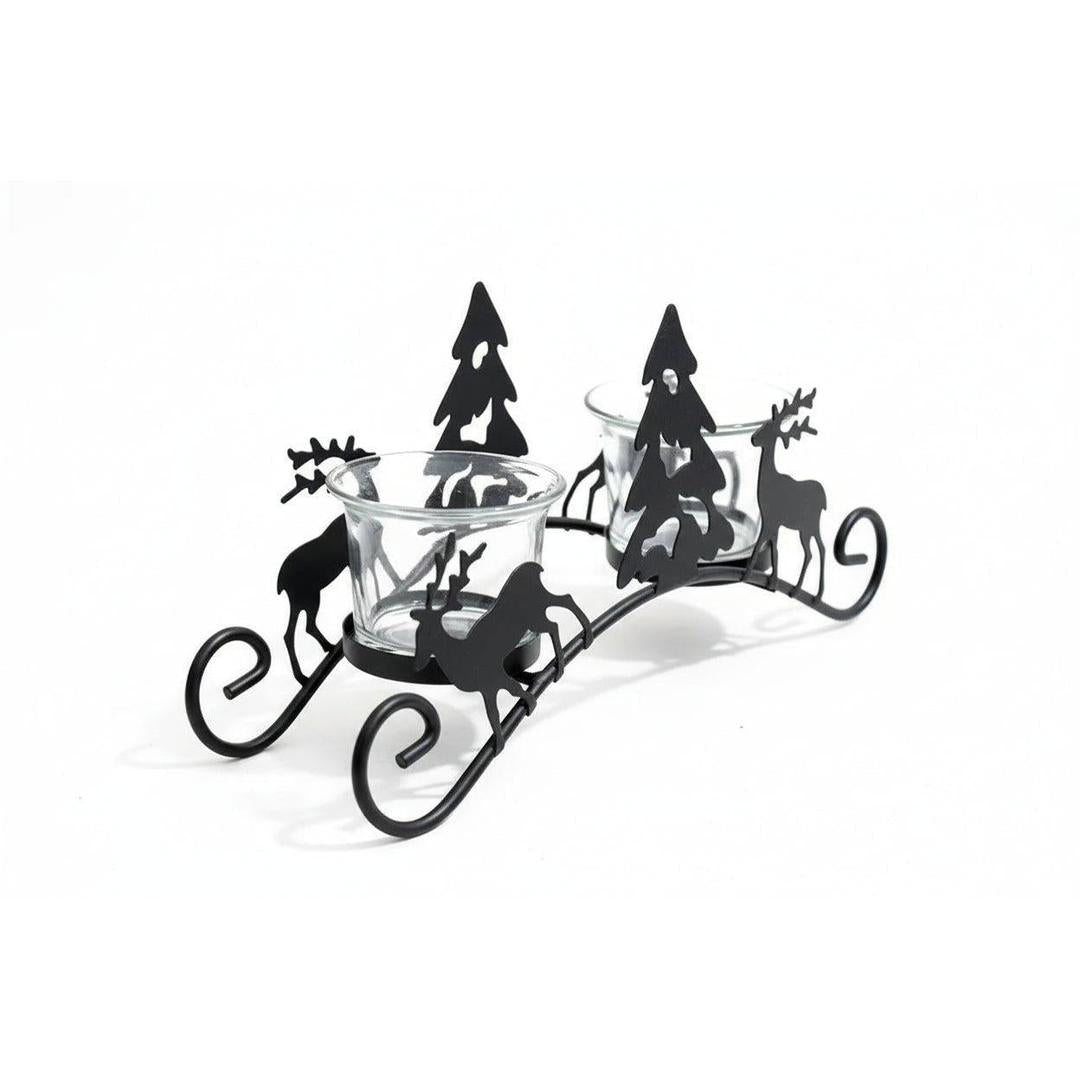 Decorative Sleigh Style Candle Holder