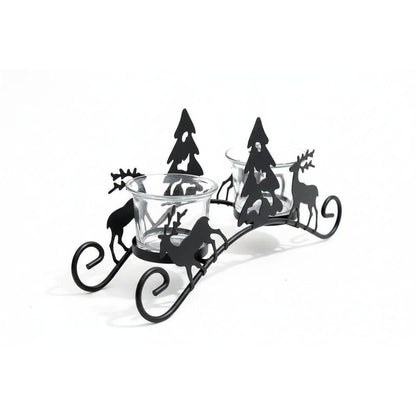 Decorative Sleigh Style Candle Holder