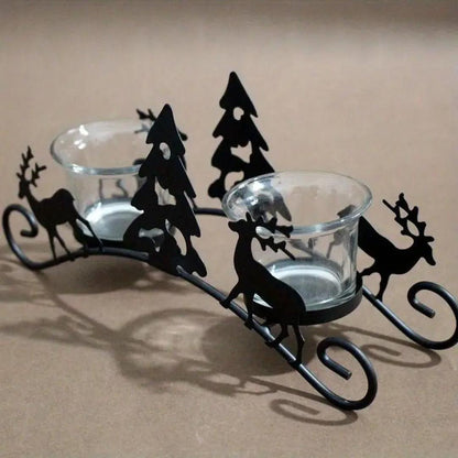 Decorative Sleigh Style Candle Holder