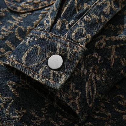 Denim jacket featuring intricate embroidery and a comfortable fit, perfect for stylish casual wear. 6