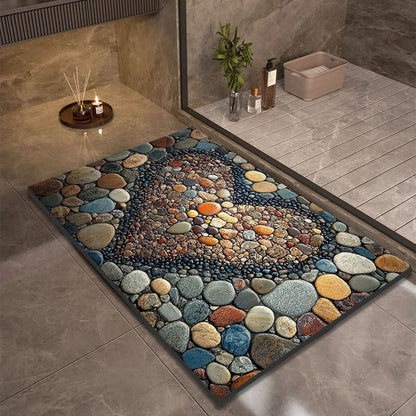Diatomaceous Earth Bath Mat featuring a quick-drying non-slip design, available in modern sizes from 40×60 cm to 60× 6