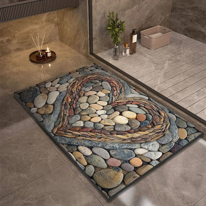 Diatomaceous Earth Bath Mat featuring a quick-drying non-slip design, available in modern sizes from 40×60 cm to 60× 0