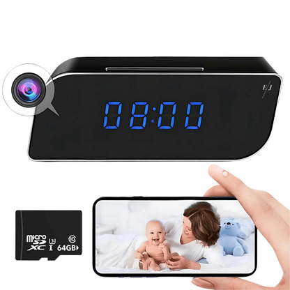 Digital Alarm Clock with Hidden HD Camera and Night Vision – Smart Motion Detection Surveillance Device 3