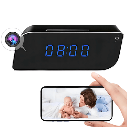Digital Alarm Clock with Hidden HD Camera and Night Vision – Smart Motion Detection Surveillance Device 0