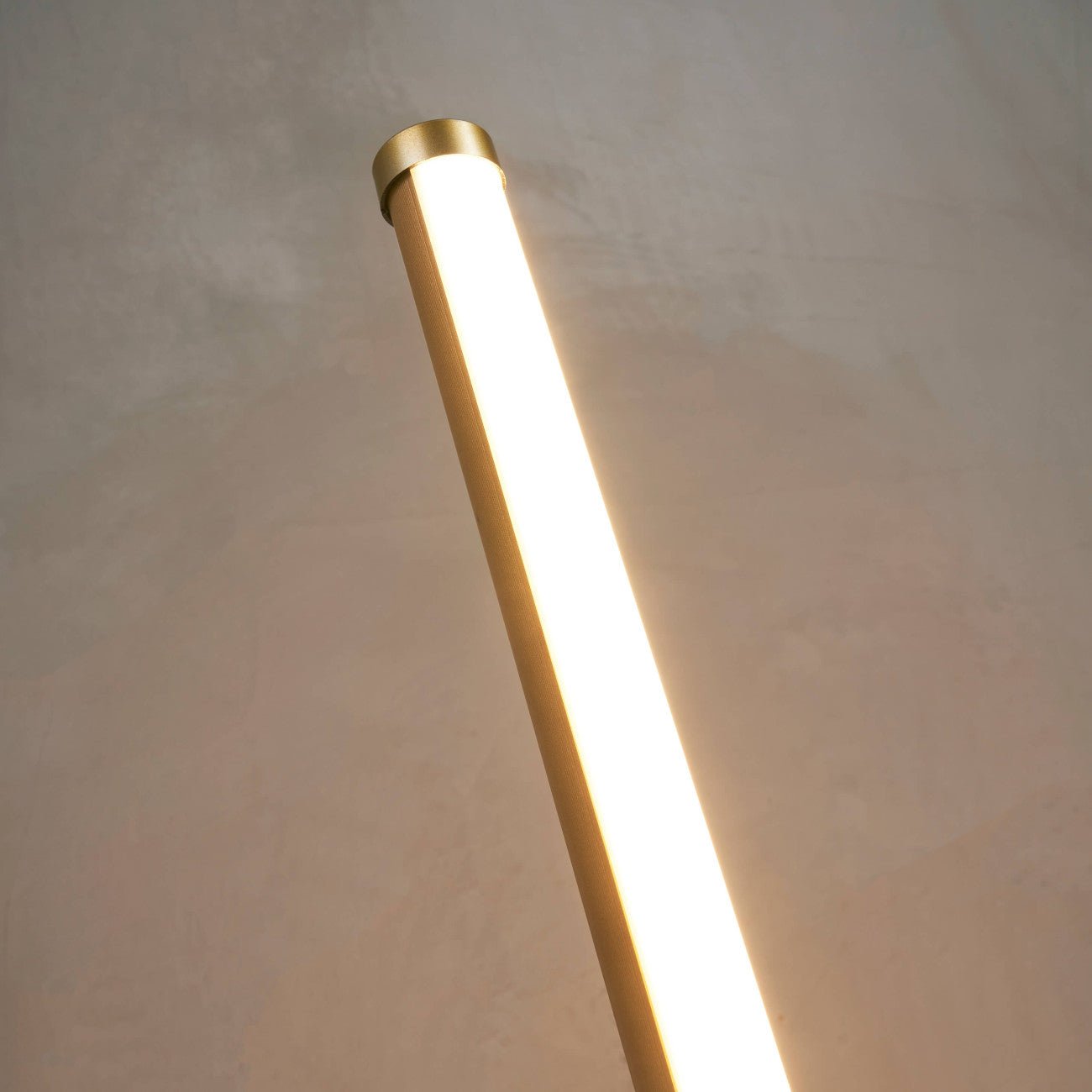 Dimmable LED floor lamp with remote control featuring a sleek modern design, perfect for enhancing the ambiance of your living room. 4