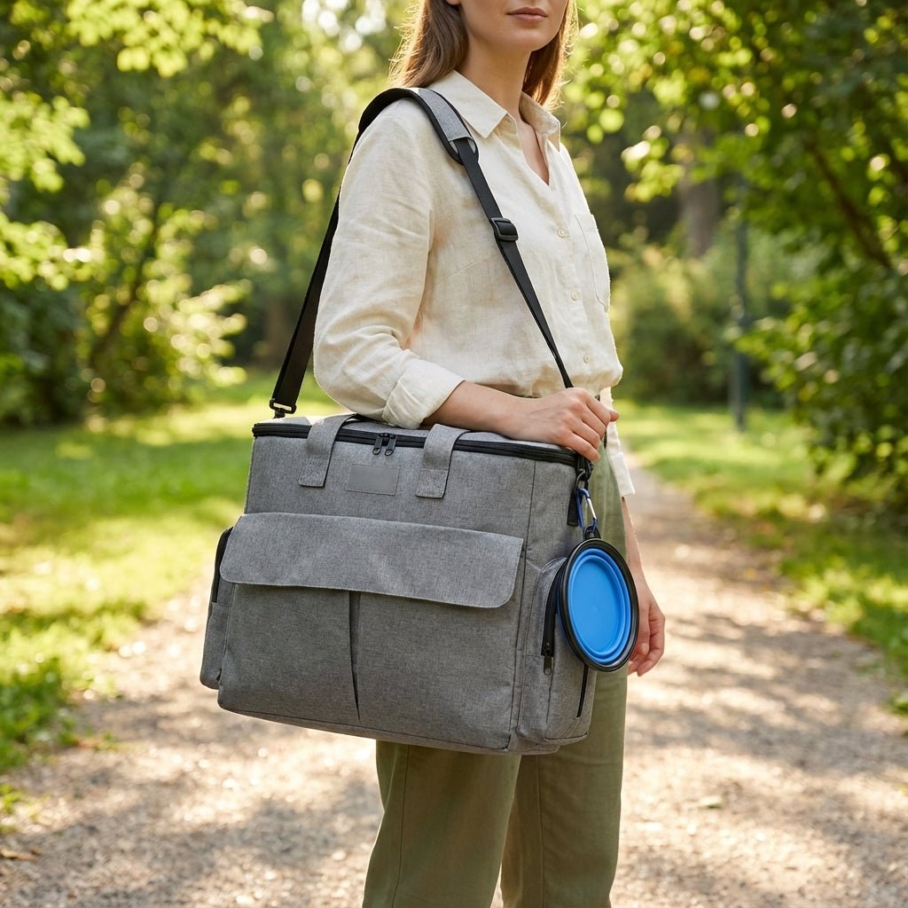 Dog Backpack Carrier featuring adjustable straps and a weatherproof design, ideal for outdoor adventures with your pet, providing spacious comfort for your canine companion. 0