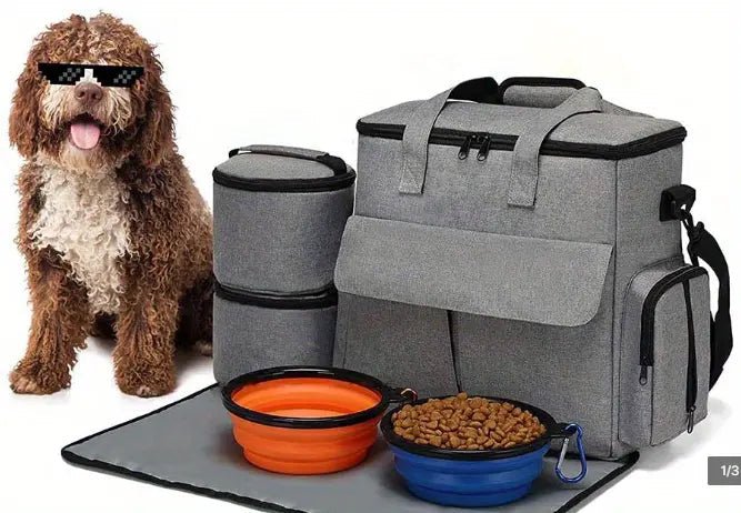 Dog Backpack Carrier featuring adjustable straps and a weatherproof design, ideal for outdoor adventures with your pet, providing spacious comfort for your canine companion. 3