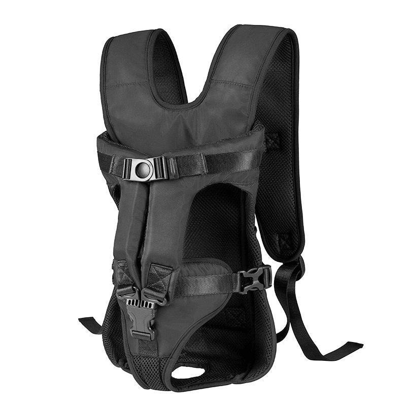 Dog Carrier Bag with Adjustable Straps, perfect for handsfree travel with small dogs, made of durable nylon for comfort and convenience. 3
