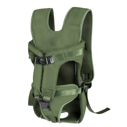 Dog Carrier Bag with Adjustable Straps, perfect for handsfree travel with small dogs, made of durable nylon for comfort and convenience. 4