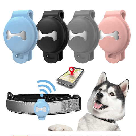 Lightweight dog GPS tracker with real-time location updates, designed for pet safety and easy attachment to collars, ideal for tracking your dog's movements. 1