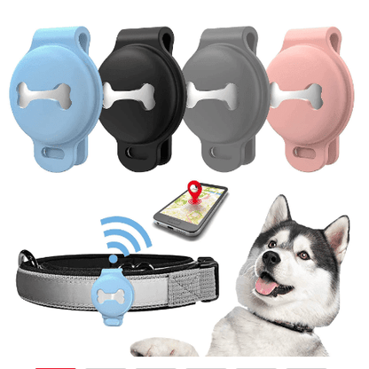 Lightweight dog GPS tracker with real-time location updates, designed for pet safety and easy attachment to collars, ideal for tracking your dog's movements. 1