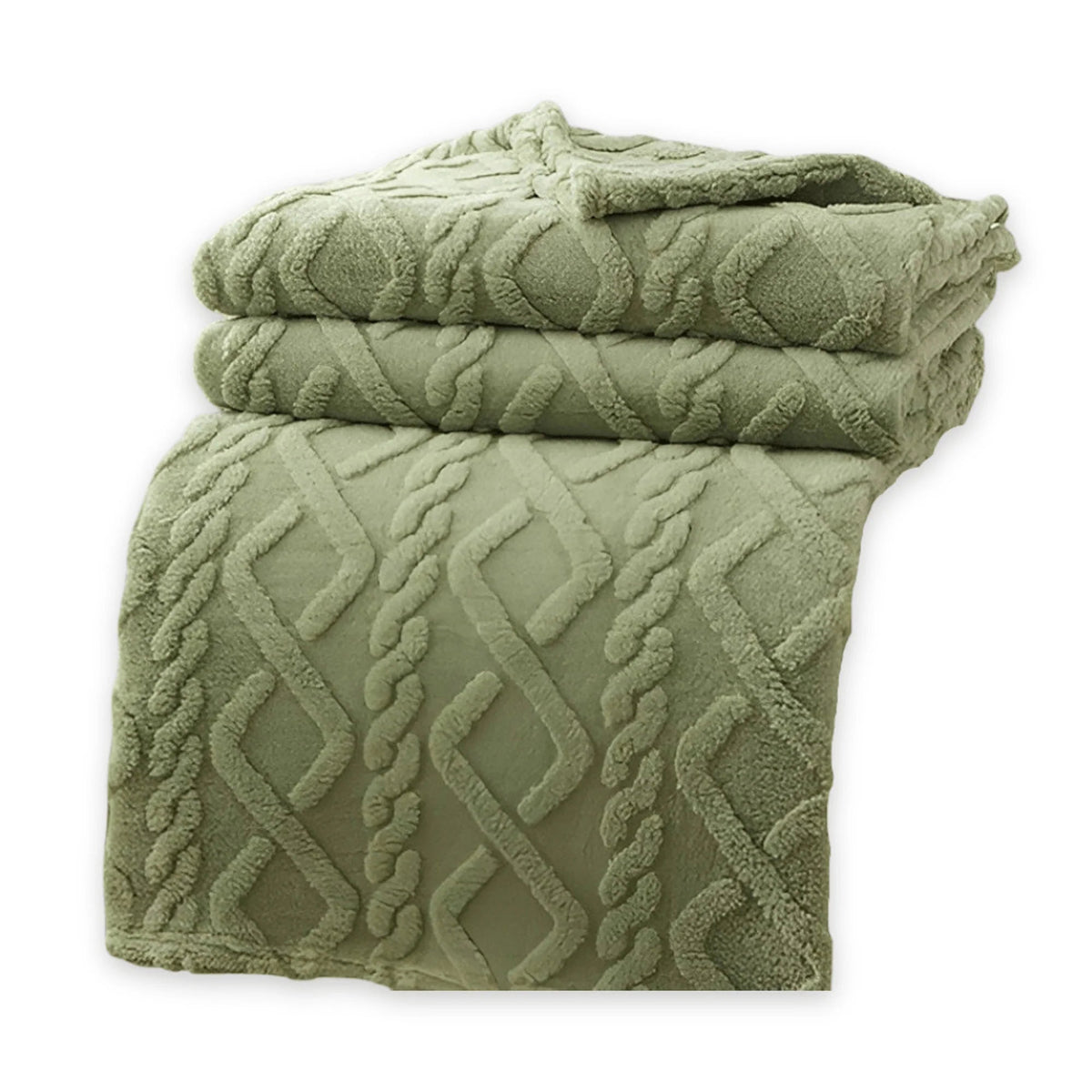 Double-layer fleece blanket featuring a stylish geometric design, perfect for cozying up on chilly nights; soft, breathable, and machine washable plush throw blanket ideal 5