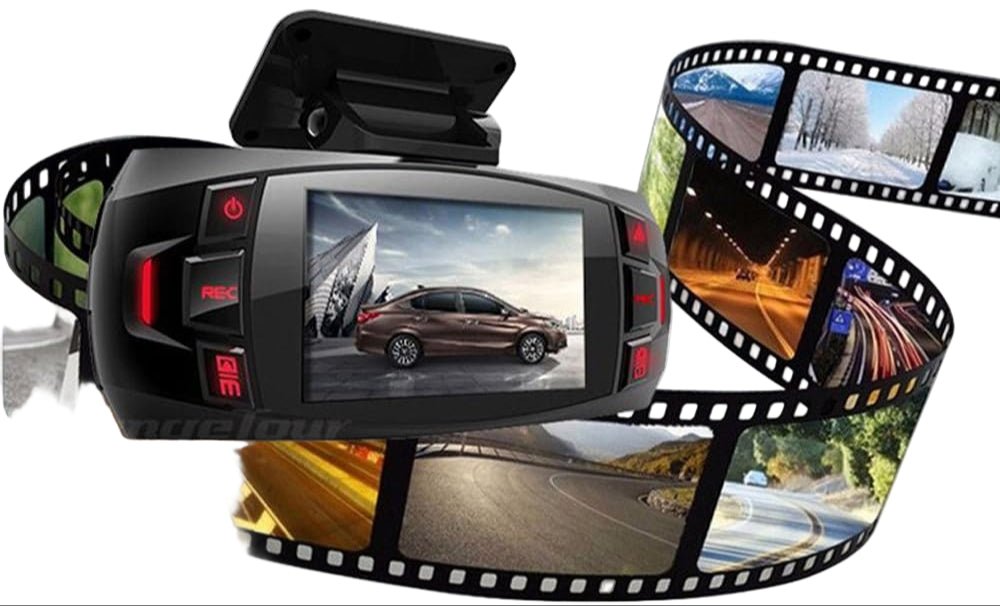 Dual camera dash cam for car featuring 170° wide angle lenses and full HD recording, providing comprehensive front and rear coverage for enhanced safety and security on 2