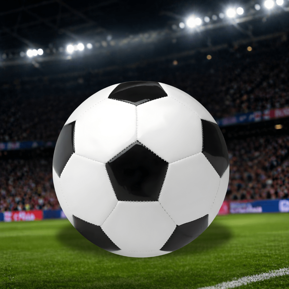 Durable PU soccer ball for training and match play, available in sizes 3, 4, and 5, featuring a vibrant design for enhanced 0