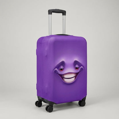 Elastic luggage cover for suitcases 46-81 cm, featuring a cheerful print design, stretchable protection, and machine washable material for durable travel safety 8