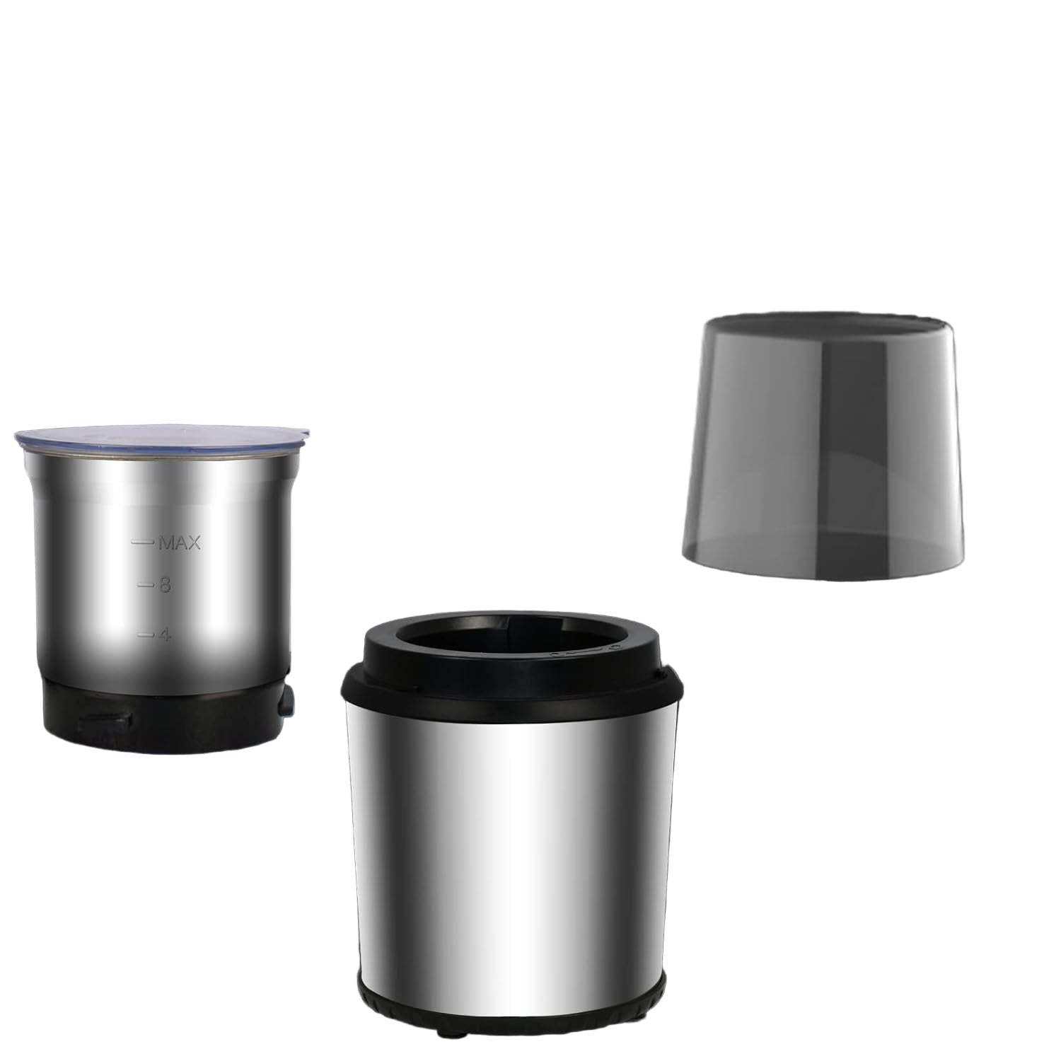 Electric coffee grinder featuring a powerful 200W motor and a removable 0.6L stainless steel cup, ideal for grinding coffee beans to enhance your 2