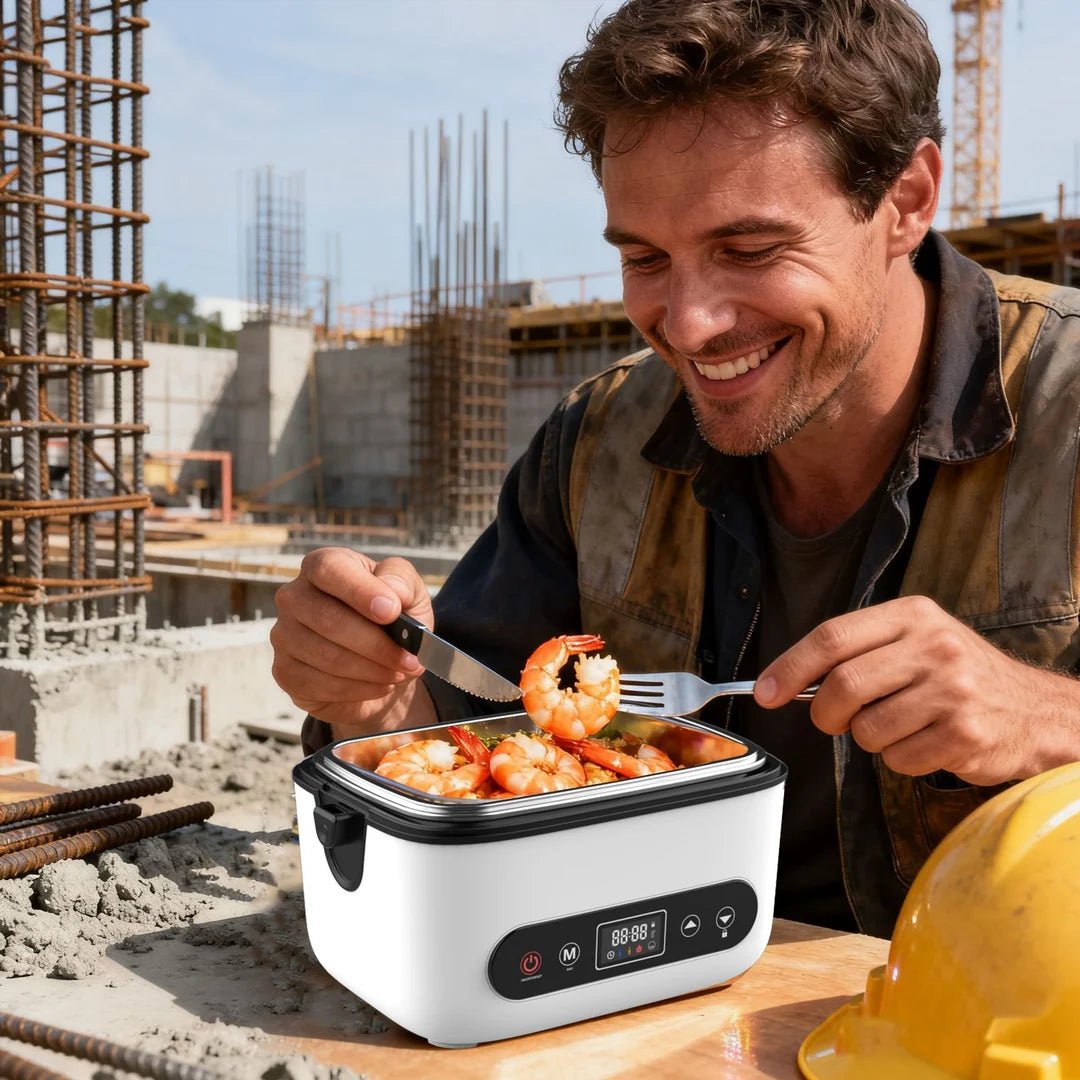 Electric Lunch Box with Insulated Design and Inner Liner Compartment – Portable Food Warmer for Office and Travel