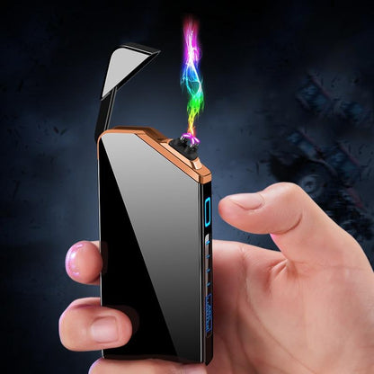 Electric plasma lighter featuring a USB rechargeable design, compact size for portability, and flameless safety technology for a reliable and eco-friendly ignition solution. 2
