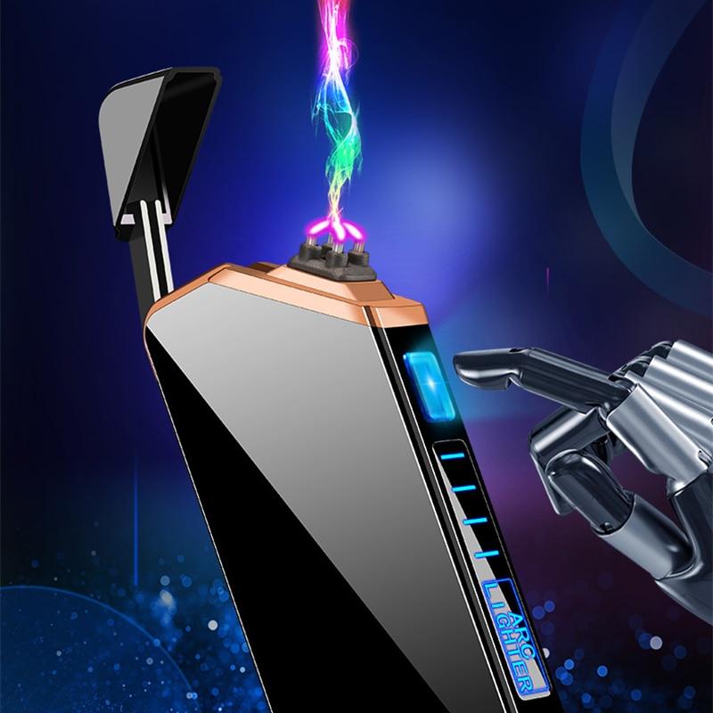 Electric plasma lighter featuring a USB rechargeable design, compact size for portability, and flameless safety technology for a reliable and eco-friendly ignition solution. 1