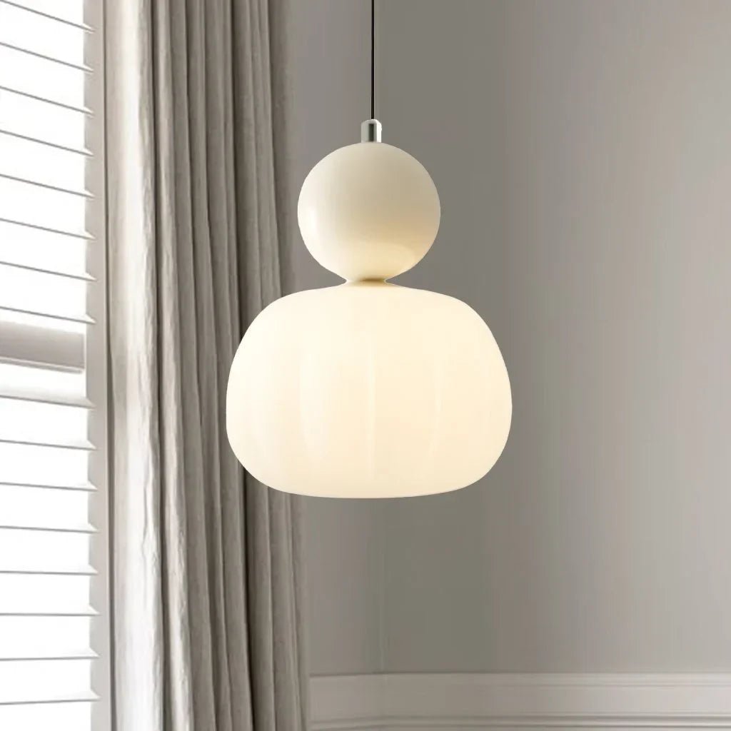 Elegant Glass Pendant Lamp with Gold Accents – Art Deco Kitchen Pendant Lighting 0