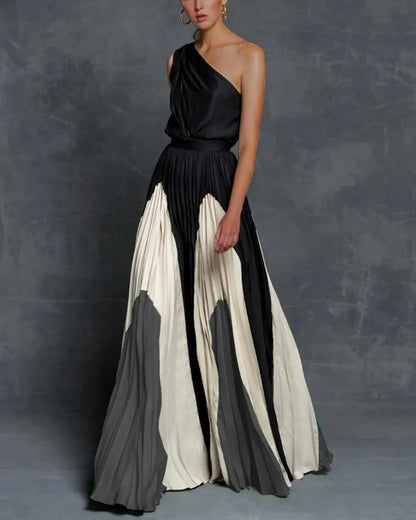 Elegant Maxi Dress with Unique Shoulder Design – Flowy Long Dress for Women, Comfortable Fit 2