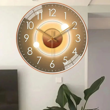 Elegant wall clock with a classic design featuring a quiet mechanism, ideal for enhancing the decor of living rooms, bedrooms, or offices, measuring 30 cm 1