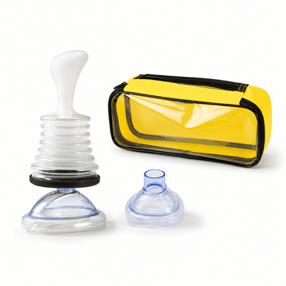 Emergency Choking Rescue Device featuring manual suction and a variety of mask sizes for effective airway clearance and lifesaving support. 6