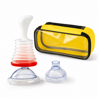 Emergency Choking Rescue Device featuring manual suction and a variety of mask sizes for effective airway clearance and lifesaving support. 7