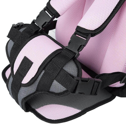 Ergonomic baby car seat featuring a 5-point harness, designed for toddlers aged 0-12 years, made with breathable mesh material for comfort 7