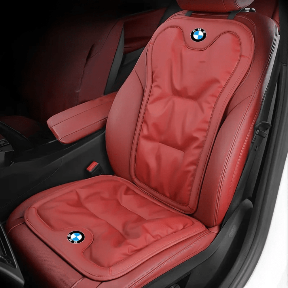 Ergonomic car back cushion featuring personalized support and breathable fabric for enhanced comfort during long drives. 6